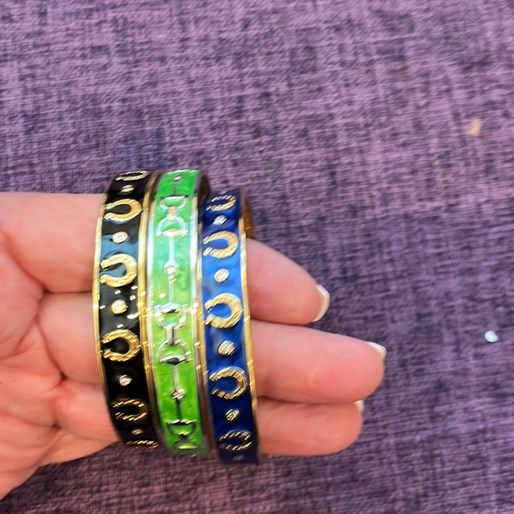 lauren adams Jewelry - Horse Bangles set of three